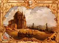 Hostn - kostel rok 1860