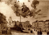 Olomouc - dolní náměstí rok 1840